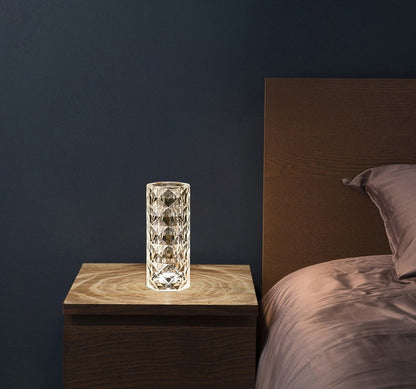 Nordic Crystal Lamp USB Table Lamps Bedroom