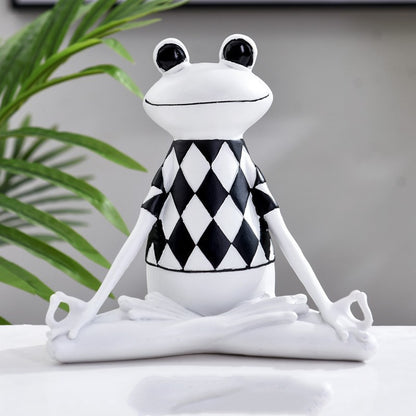 Yoga Frog Figurines Meditation Animal Ornaments