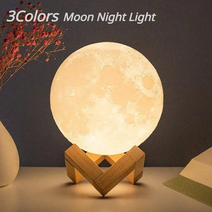 LED Moon Night Light Battery Powered