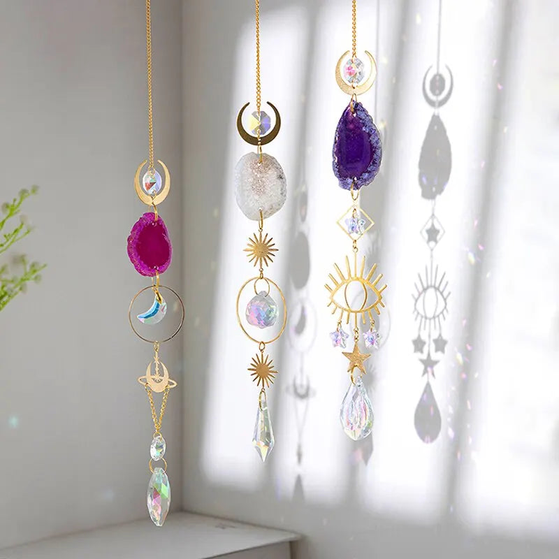 Raw Stone Artificial Crystal Wall Hanging