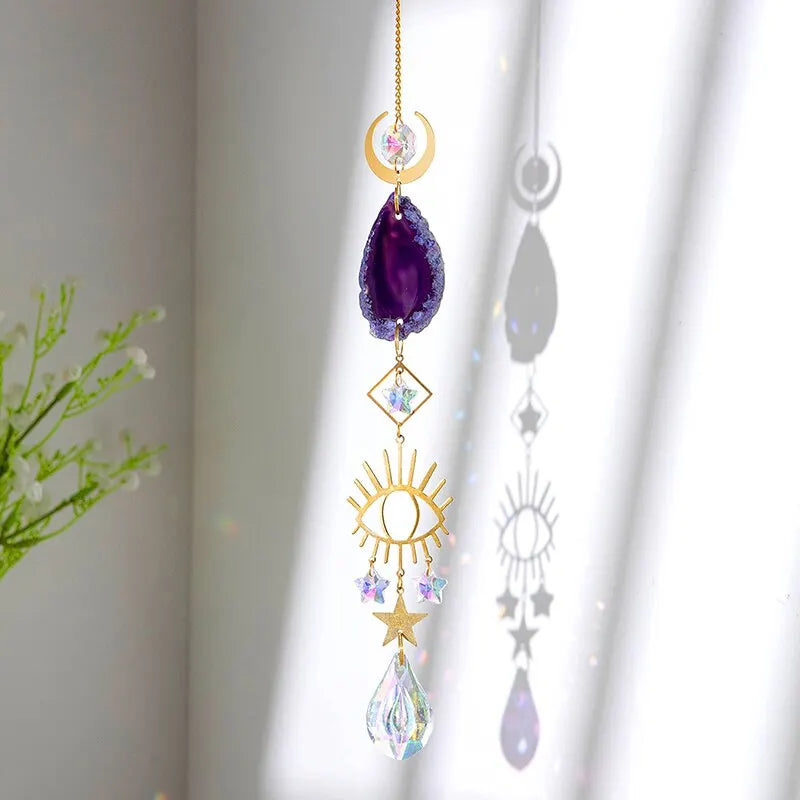 Raw Stone Artificial Crystal Wall Hanging