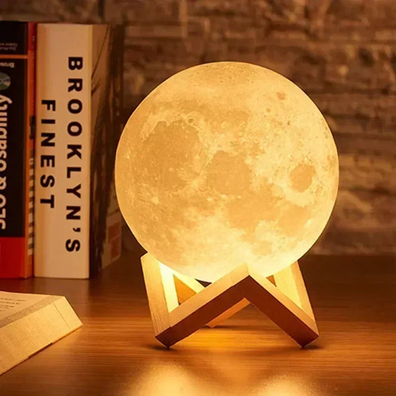 LED Moon Night Light Battery Powered