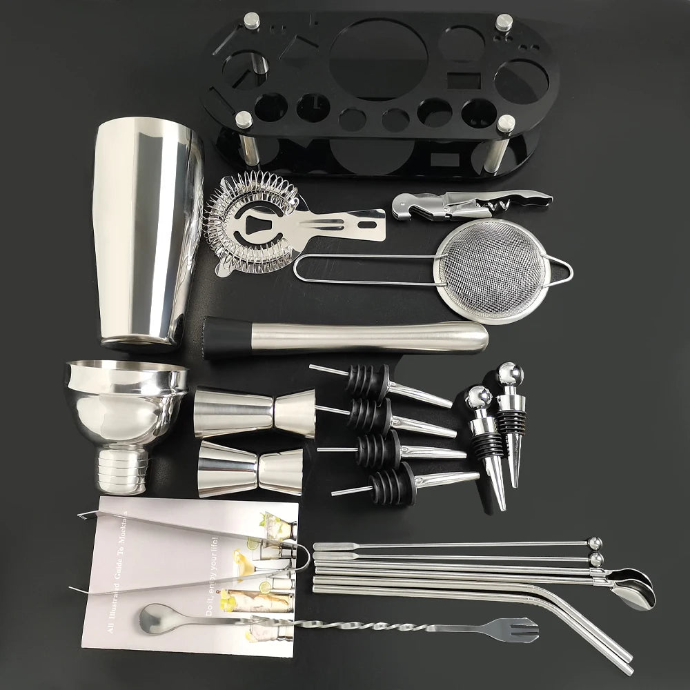 Boston Cocktail Shaker Bar Tools Wine Mixer Set